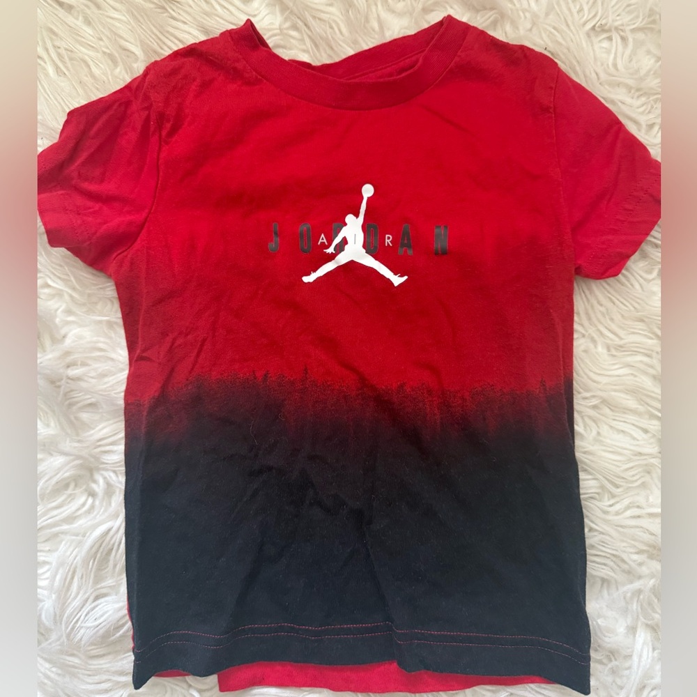 Jordan Kids Gradient Red and Black Tee 4t